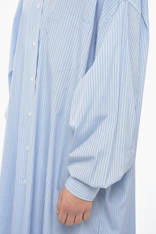 MM4 Camicia UNISEX Oversized con Fantasia a Righe