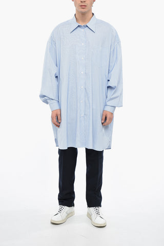 MM4 Camicia UNISEX Oversized con Fantasia a Righe
