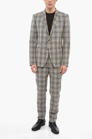 CC COLLECTION Abito 2 Bottoni RESET con Motivo District Check