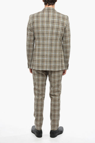 CC COLLECTION Abito 2 Bottoni RESET con Motivo District Check