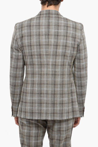 CC COLLECTION Abito 2 Bottoni RESET con Motivo District Check