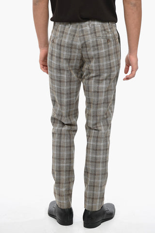 CC COLLECTION Abito 2 Bottoni RESET con Motivo District Check