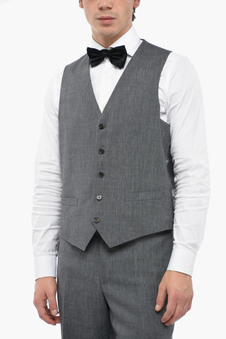 CC COLLECTION Abito REFINED in Misto Lino con Gilet