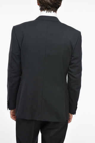 Lined Single Breasted LEADER Wool Blazer With Jetted Pockets