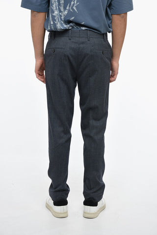 Pantaloni in Misto Seta LEADER con Passanti