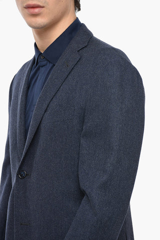 Wool GATE Blazer with Hopsack Pattern