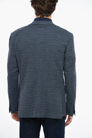NIMBLE PROJECT Blazer Sfoderato in Lana Jacquard