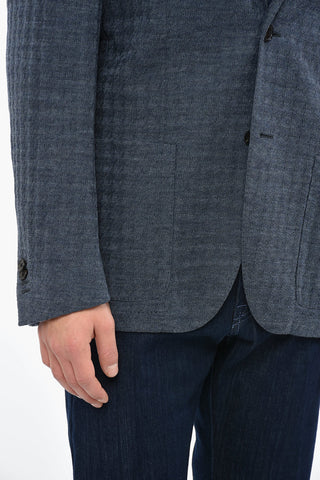 NIMBLE PROJECT Blazer Sfoderato in Lana Jacquard
