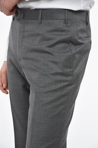 SARTORIA Virgin Wool Slim Fit Suit with Notch Lapel