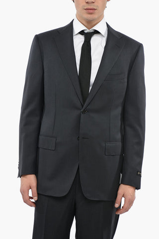 Blazer In Lana Mnonopetto MANTUA Foderato Con Tasche Ad Aletta