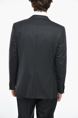 Blazer In Lana Mnonopetto MANTUA Foderato Con Tasche Ad Aletta