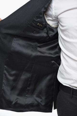 Blazer In Lana Mnonopetto MANTUA Foderato Con Tasche Ad Aletta
