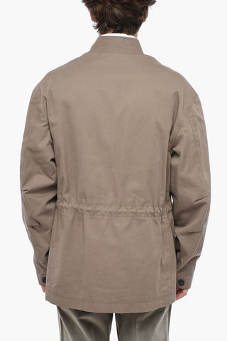 Cotton KIMONO Overshirt with Drawstring
