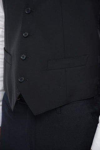 Flush Pocket Virgin Wool Vest