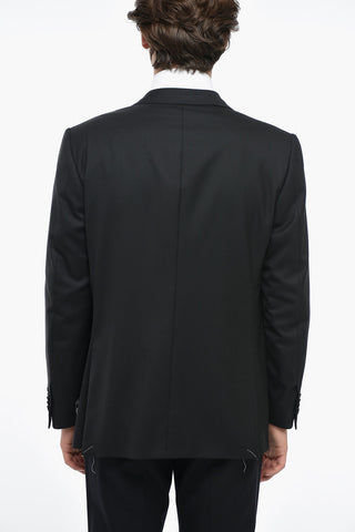 Blazer In Lana Mnonopetto MANTUA Foderato Con Tasche Ad Aletta