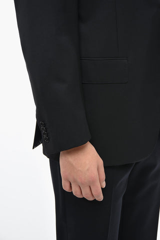 Blazer In Lana Mnonopetto MANTUA Foderato Con Tasche Ad Aletta