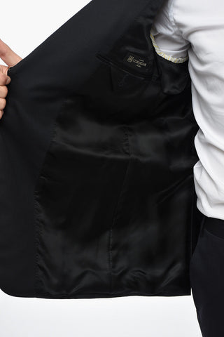 Blazer In Lana Mnonopetto MANTUA Foderato Con Tasche Ad Aletta