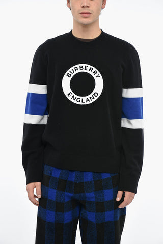 Cashmere Blend Sweater with Terry Logo