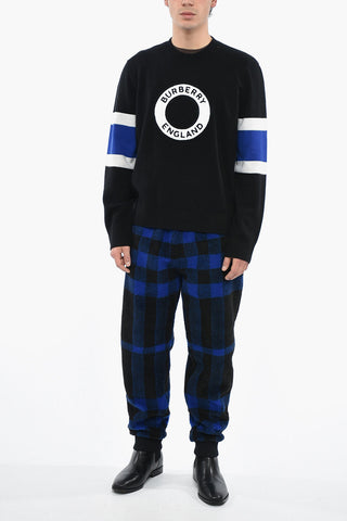 Cashmere Blend Sweater with Terry Logo