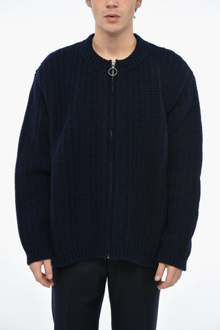 MM0 Front Zipped Wool Pullover