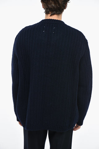 MM0 Front Zipped Wool Pullover