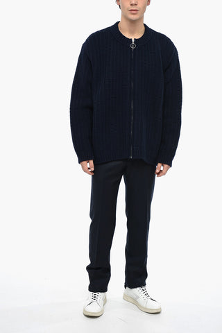 MM0 Front Zipped Wool Pullover