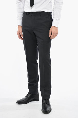 Double-breasted ACADEMY Virgin Wool Suit with Peak Lapel