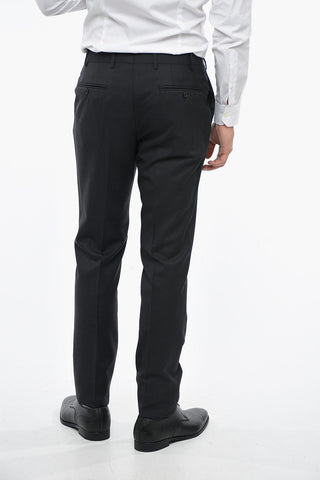 Double-breasted ACADEMY Virgin Wool Suit with Peak Lapel