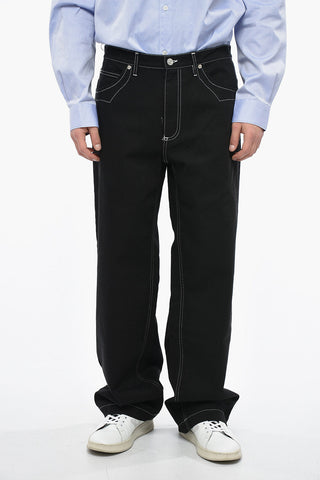 Visible Stiching Cotton 5 Pockets Pants