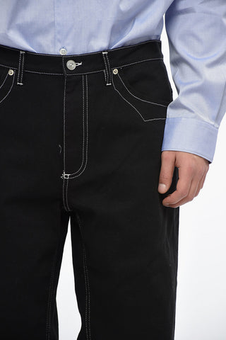 Visible Stiching Cotton 5 Pockets Pants