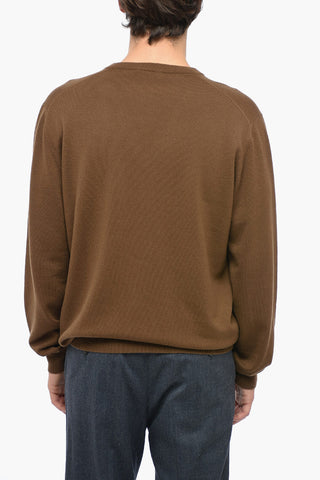 Pullover in Puro Cashmere con Collo a V