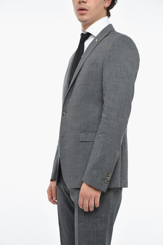 CC COLLECTION Peak Lapel RESET CERIMONIA Pin Check Suit