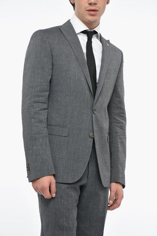 CC COLLECTION Peak Lapel RESET CERIMONIA Pin Check Suit