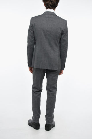 CC COLLECTION Peak Lapel RESET CERIMONIA Pin Check Suit