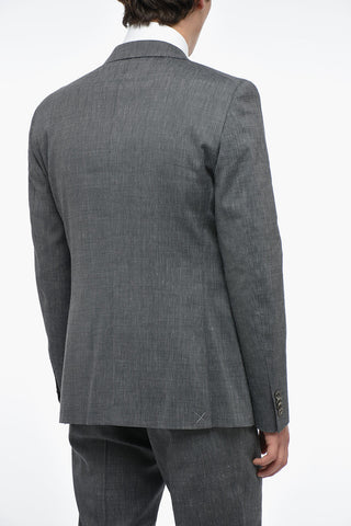CC COLLECTION Peak Lapel RESET CERIMONIA Pin Check Suit