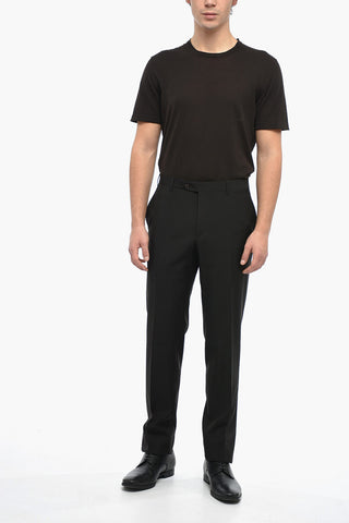 Pantaloni In Lana Vergine Regular Fit