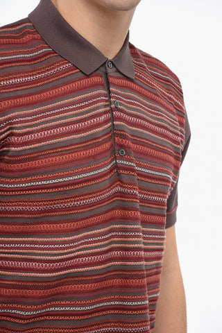 Polo in Cotone Jacquard LONDRA con Bottoni