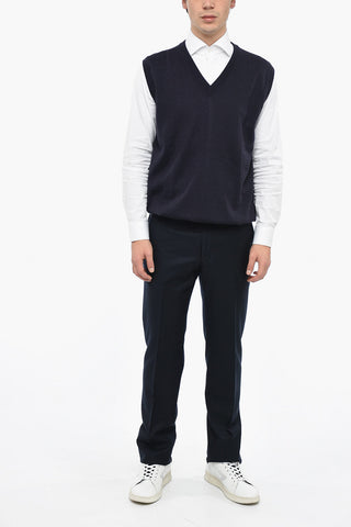 V Neck Merino Wool Vest