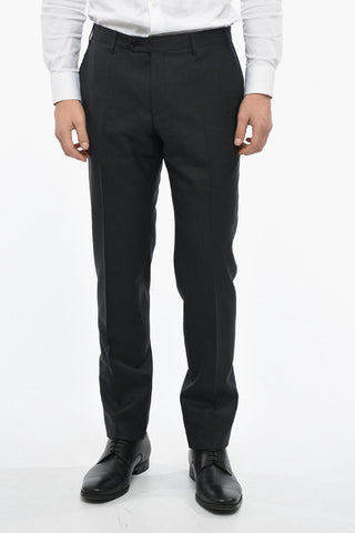 Straight Fit Virgin Wool Pants