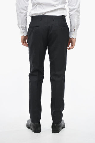 Straight Fit Virgin Wool Pants