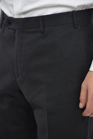 Straight Fit Virgin Wool Pants