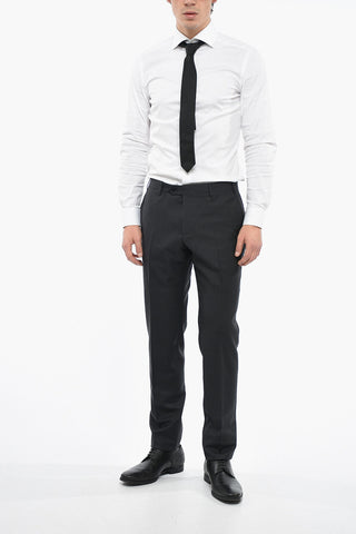 Straight Fit Virgin Wool Pants