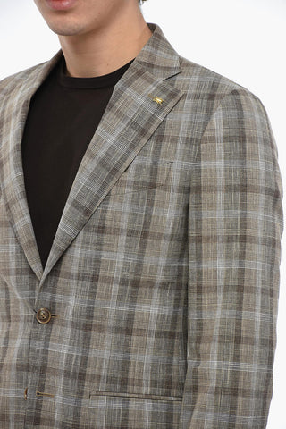 CC COLLECTION Zweiknopf-Anzug mit District-Check-Motiv