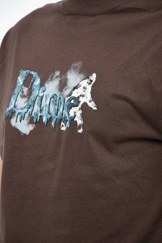 Crew Neck Cotton T-Shirt with Printed Logo