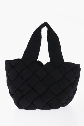 Braided Fabric Tote Bag with Matched Pouch