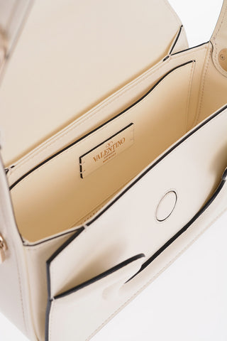 GARAVANI Leather Shoulder Bag with Overlapping Closure