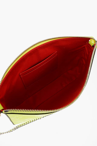 Fluo-Effect Leather LOUBILA Shoulder Bag with All-Over Monogram