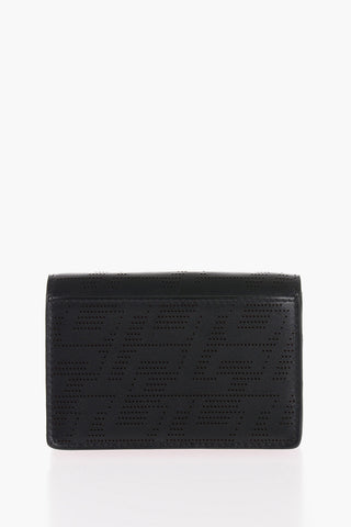 Perforated Leather M LOUBEKA Mini Card Holder