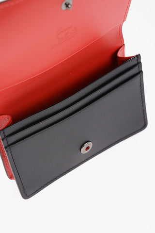 Perforated Leather M LOUBEKA Mini Card Holder