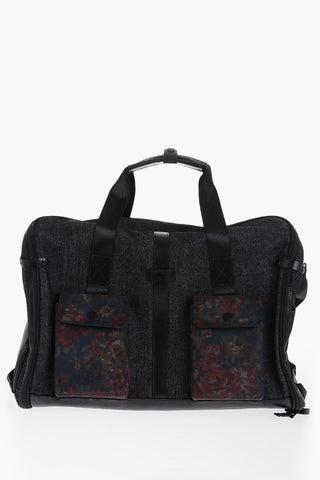 Denim Garment Bag With Camouflage Pockets